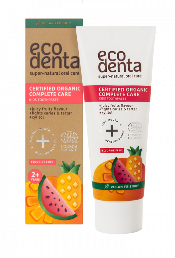 ECODENTA Certified COSMOS ORGANIC Complete care kids toothpaste, 2+ y.o. 75ml