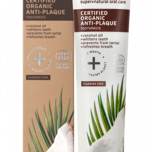 ECODENTA Certified COSMOS ORGANIC Anti-plaque toothpaste with coconut oil 75ml