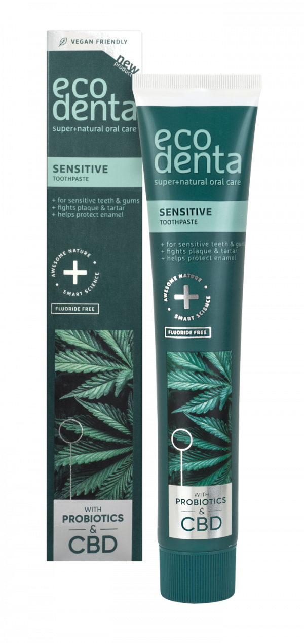 ECODENTA SENSITIVE Toothpaste with CBD and probiotics 75ml