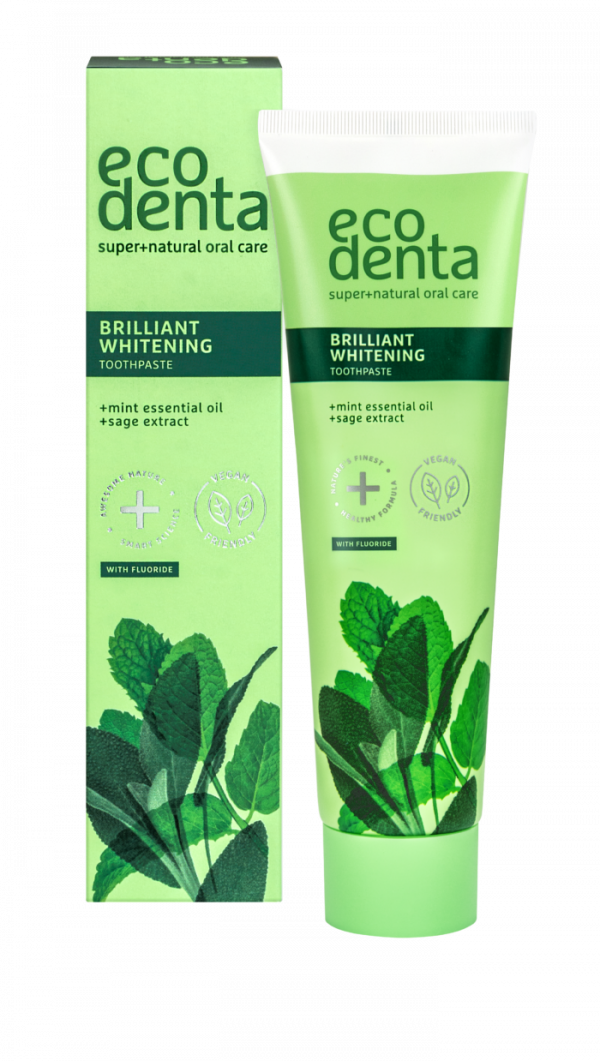 ECODENTA Whitening toothpaste with mint oil and sage extract 100ml