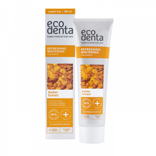 ECODENTA refreshing whitening toothpaste with amber extract 100ml