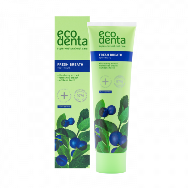 ECODENTA fresh breath blueberry toothpaste 100ml