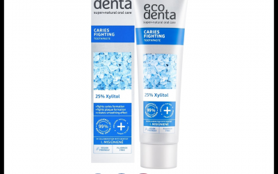 ECODENTA Caries fighting toothpaste with xylitol, coriander leaves and lime essential oils 100ml