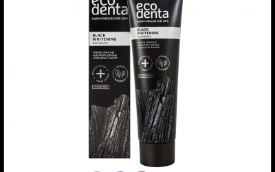 ECODENTA Black Whitening Toothpaste with Charcoal & Teavigo™ – 100ml