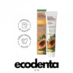 ECODENTA Certified COSMOS ORGANIC Whitening toothpaste with papaya extract 75ml
