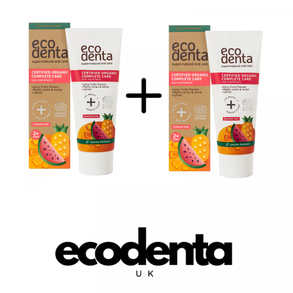 Buy One Get the 2nd Item Free – ECODENTA Certified COSMOS ORGANIC Complete Care Kids Toothpaste (2+ y.o.)