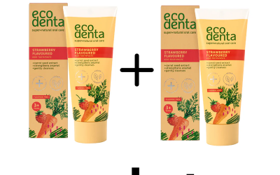 Buy One Get the 2nd Item Free – ECODENTA Strawberry Flavoured Toothpaste for Kids (3+ y.o.)