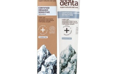 Certified organic toothpaste for sensitive teeth and gums with salt 75 ml